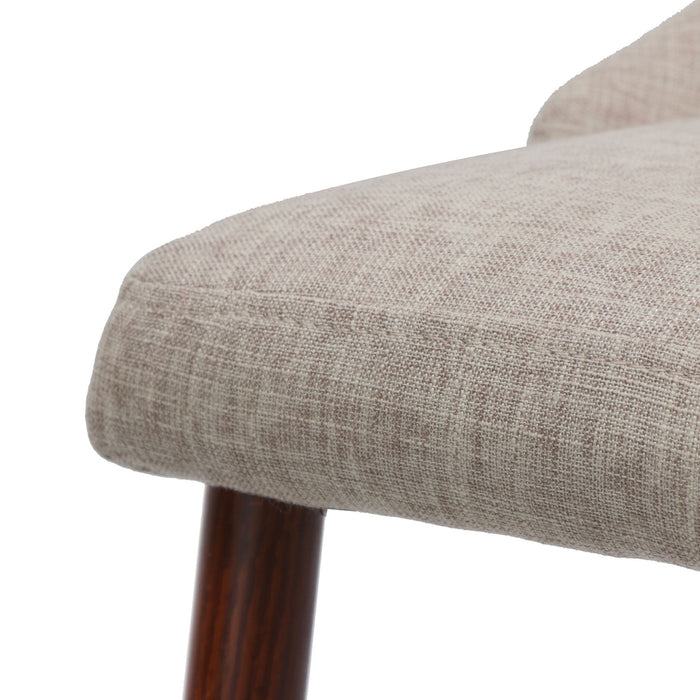 Mid Century Modern Fabric Armless Dining Chair