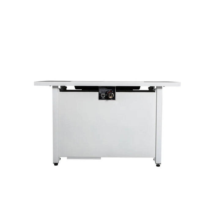 Rectangular Fire Pit With Frame Elegant Design