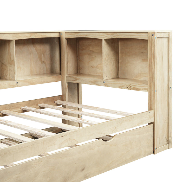 Daybed With Trundle, Storage Cabinets, USB Ports