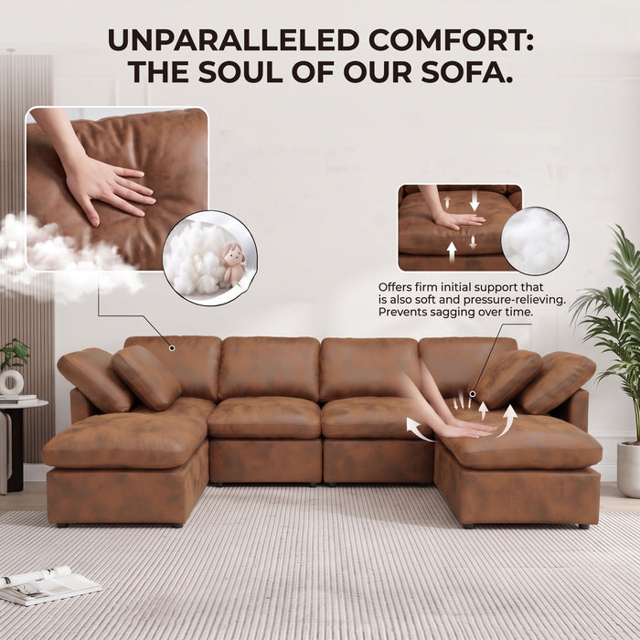 Deep Modular Cloud Sofa, Freely Configurable