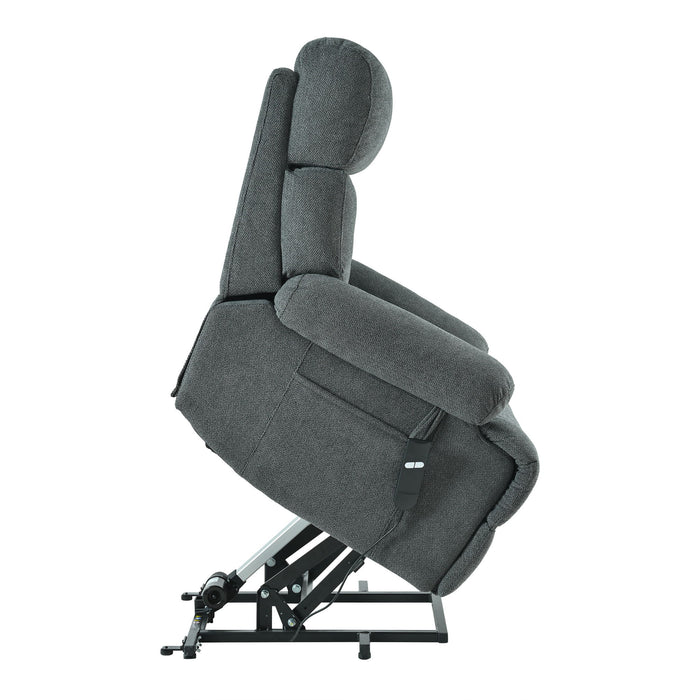 Oversized Power Lift Recliner Chai With Remote Control, Side Pocket, Spacious Seat