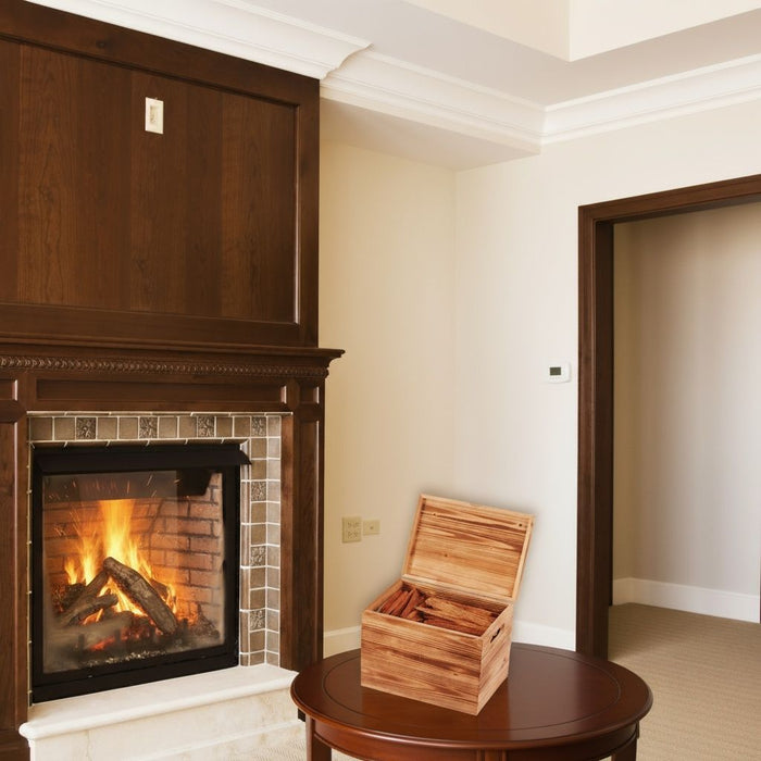 15 Lbs Fatwood Fire Starter Sticks With Box, 100% Natural Kindling Wood, Pine Firewood Firestarter For Campfire, Stove, Fireplace, Bonfires, Grill - Natural