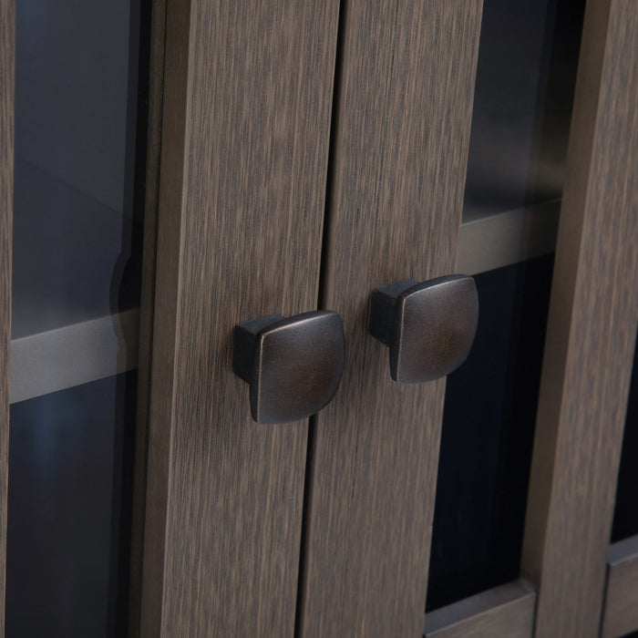 Bedford - Low Storage Media Cabinet - Farmhouse Gray