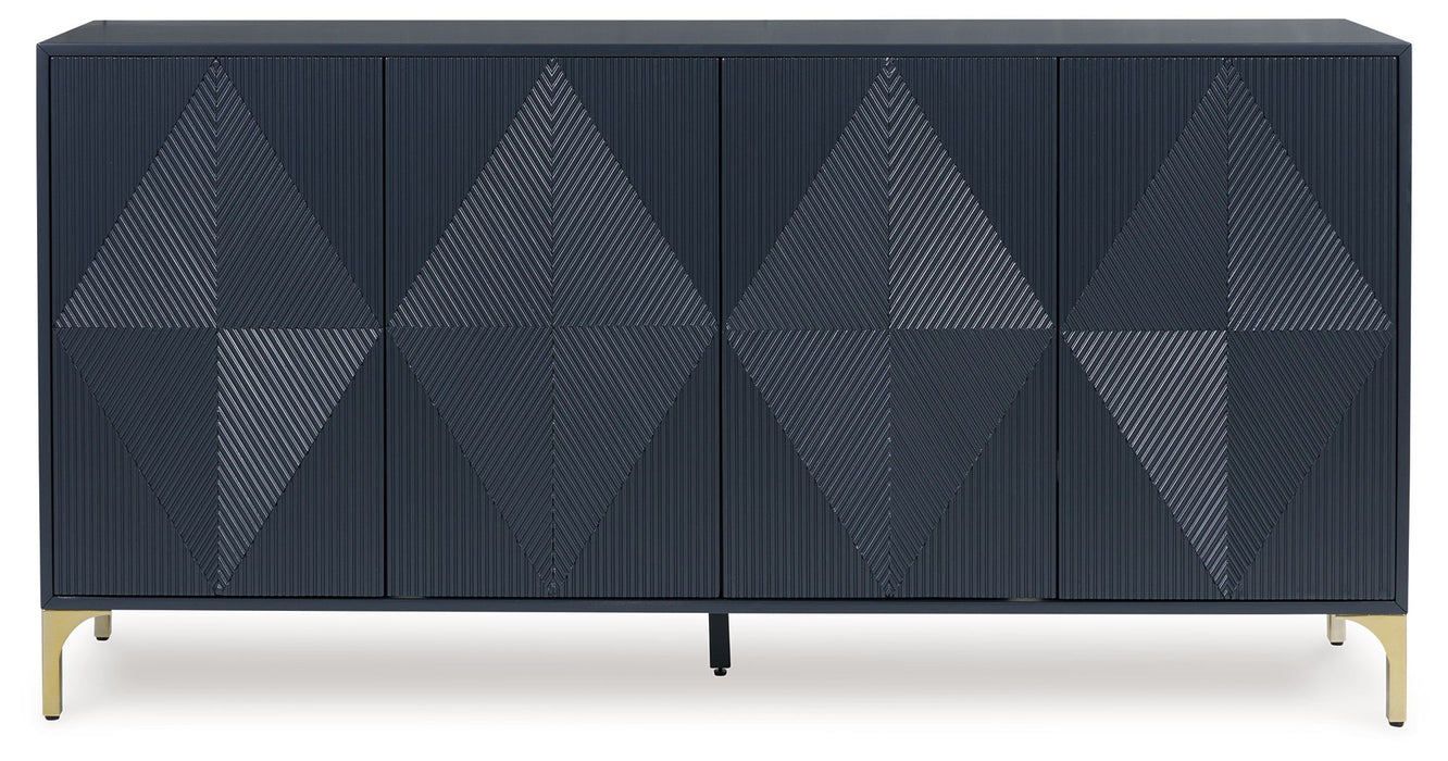 Loirwick - Accent Cabinet - Dark Blue