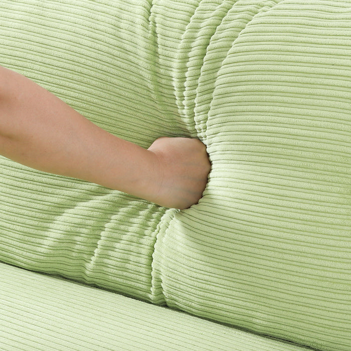 Modern Metal Frame Sofa With Sponge Filling For Compact Spaces And Versatile Use