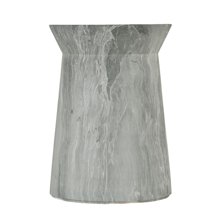 Round Outdoor End Table - Marble