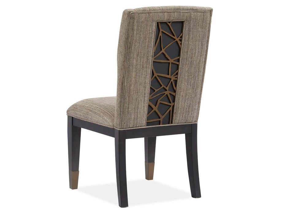 Ryker - Upholstered Host Side Chair (Set of 2) - Nocturn Black And Coventry Gray
