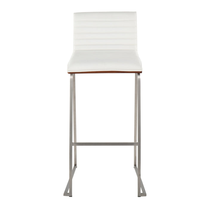 Mason Mara - Contemporary Fixed Height Barstool (Set of 2)