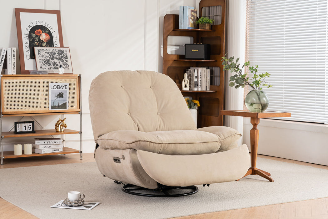 Power Recliner Swivel Glider USB Charger With Bluetooth Music Player, Sleep, Working, Game And Leisure