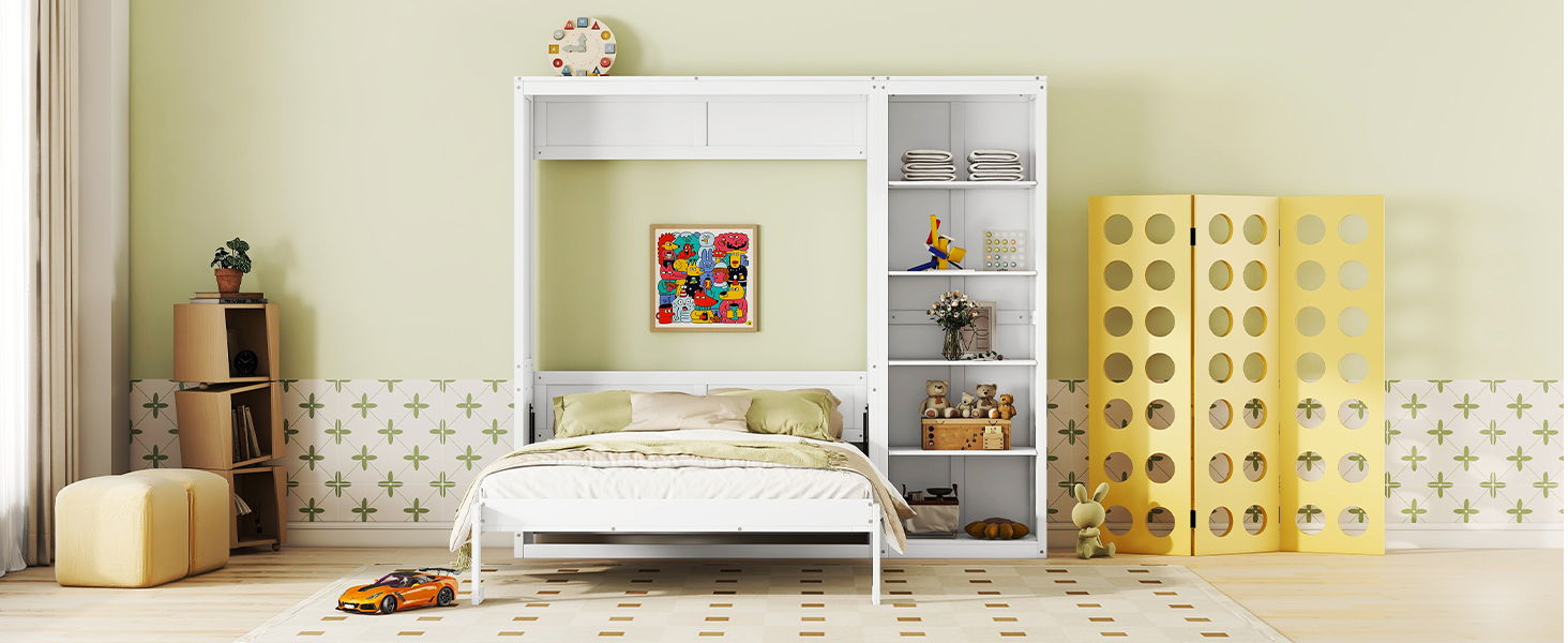 Murphy Wall Bed With Shelves