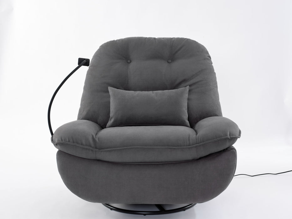 Power Recliner Swivel Glider USB Charger With Bluetooth Music Player, Sleep, Working, Game And Leisure