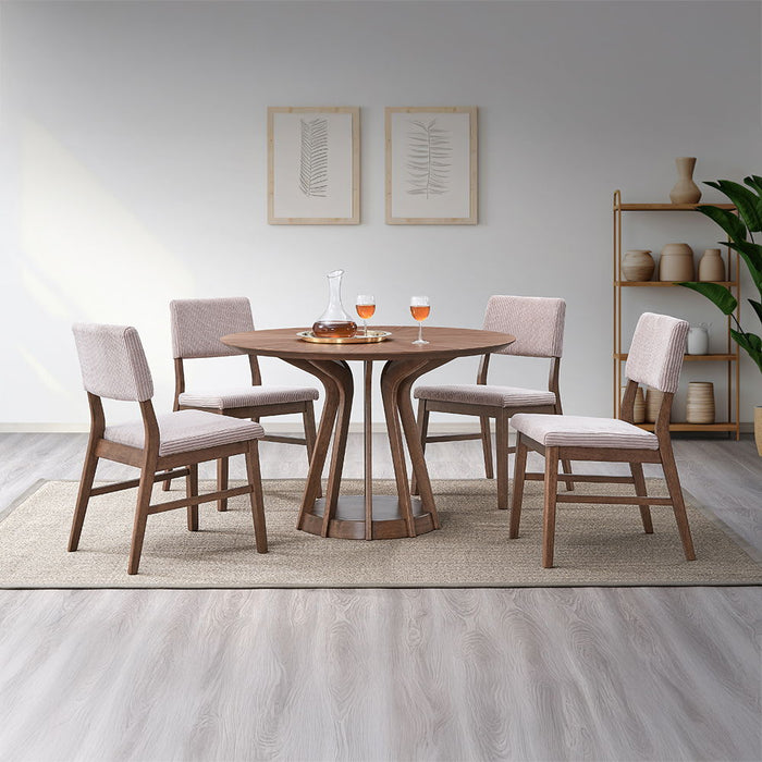 Seda - Round Dining Table - Walnut
