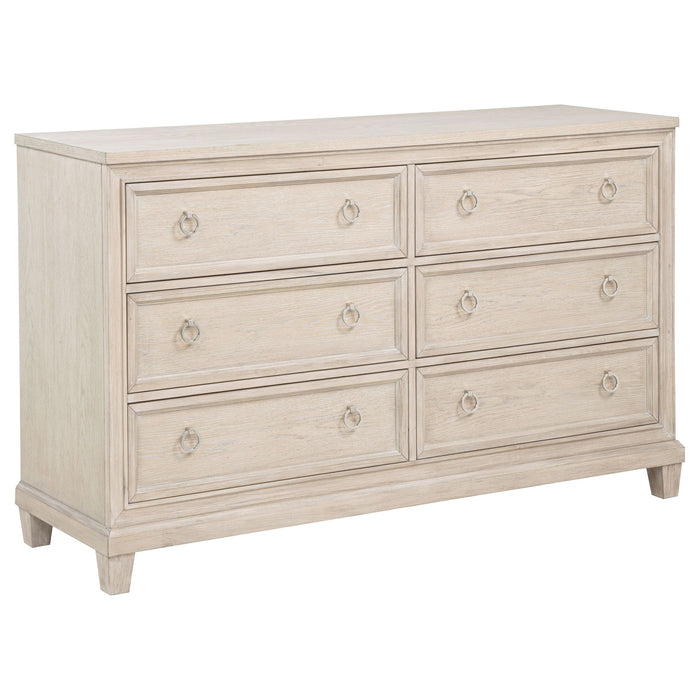 Pembroke 4-piece California King Bedroom Set Washed Oak
