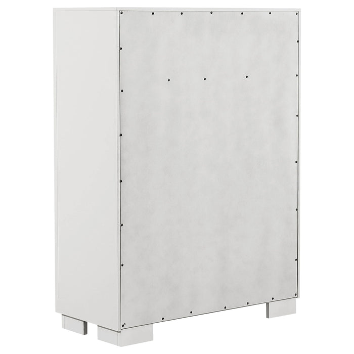 Jessica 5-drawer Bedroom Chest Snow White