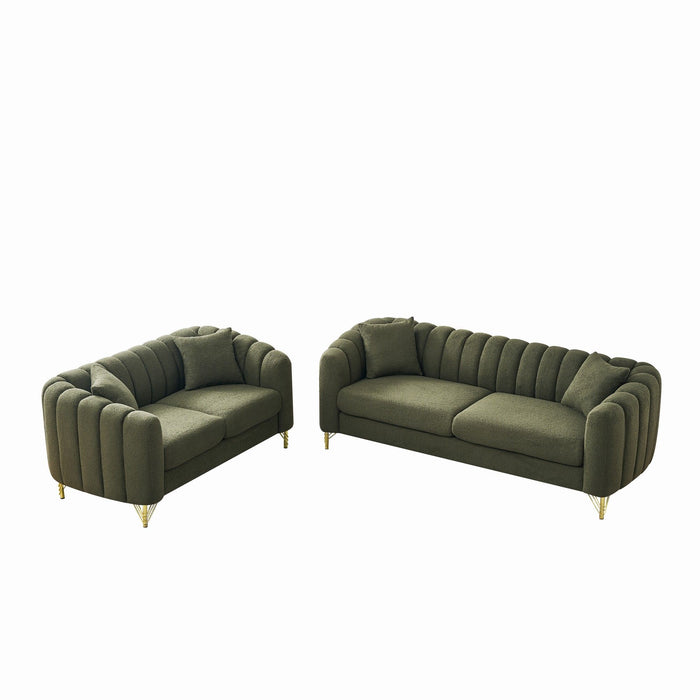 Oversized Sofa, Deep Tufted Couch