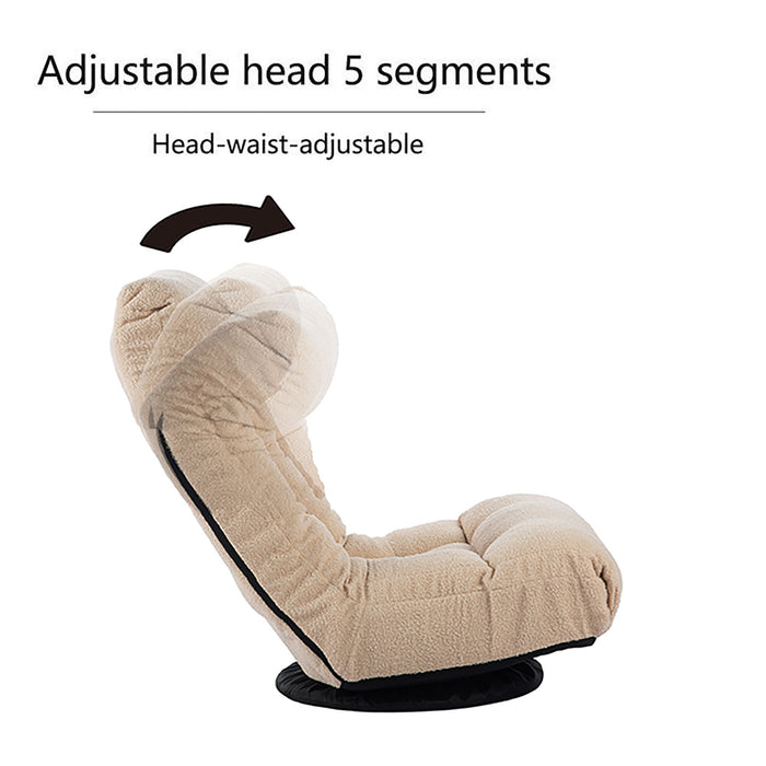 Adjustable Japanese Reclining Floor Chair Sofa With Metal Frame For Living Room