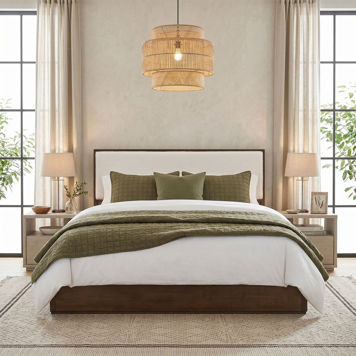 Bed With Upholstered Headboard