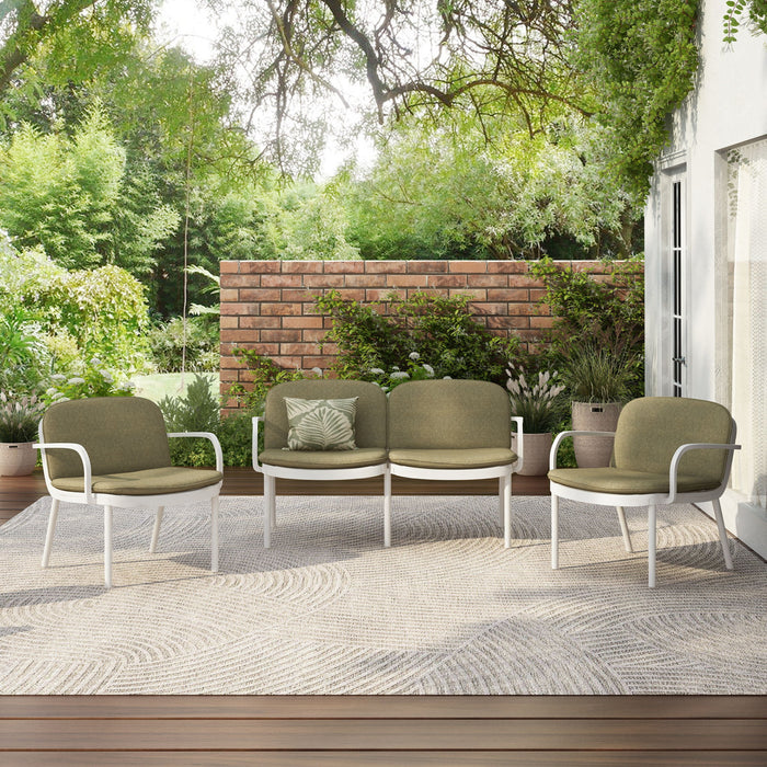 Luna - Outdoor Patio 3 Pieces Chat Set