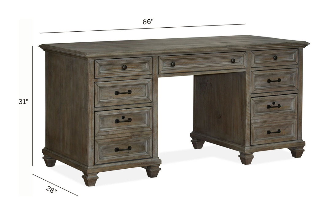 Lancaster - Executive Desk - Dove Tail Gray