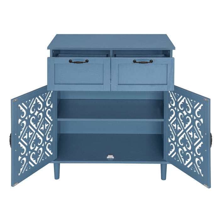 2 Door 2 Drawer Elegant Cabinet