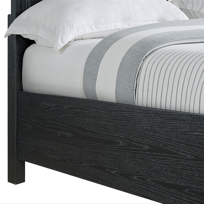 Storage Bed With Panel Headboard And Spacious Footboard Drawers