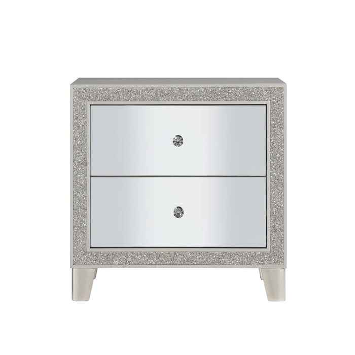 Sliverfluff - Nightstand - Mirrored & Champagne