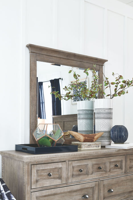 Paxton Place - Wood Landscape Mirror - Dove Tail Gray