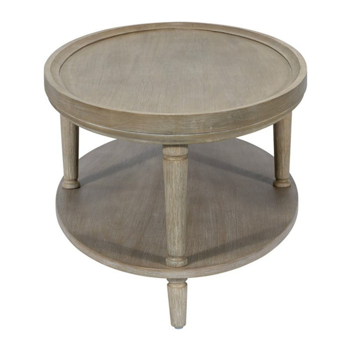 Bedford - Oval Coffee Table With Shelf - Natural