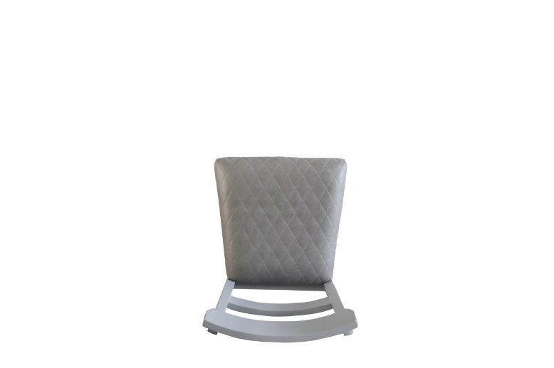 House Marchese - Side Chair Set of 2) - Two Tone Gray Fabric & Pearl Gray