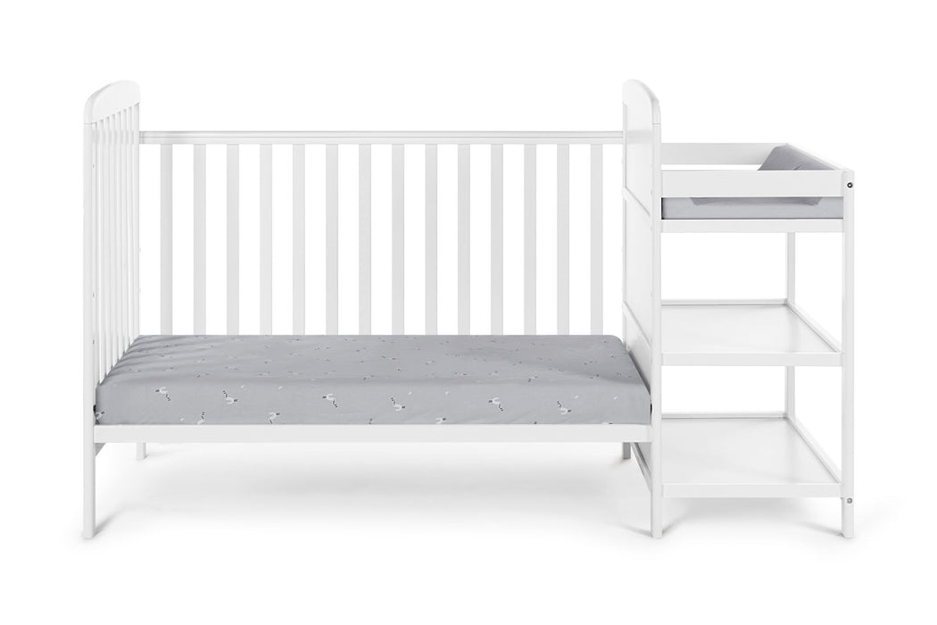 Ramsey 3-In-1 Convertible Crib And Changer Combo White