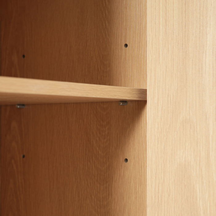 Tall Bathroom Cabinet With 1 Door, 3 Drawers, Open Storage - Wood