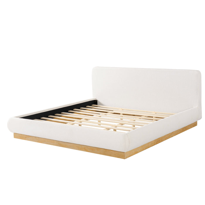 Upholstered Platform Bed Frame, No Box Spring Required