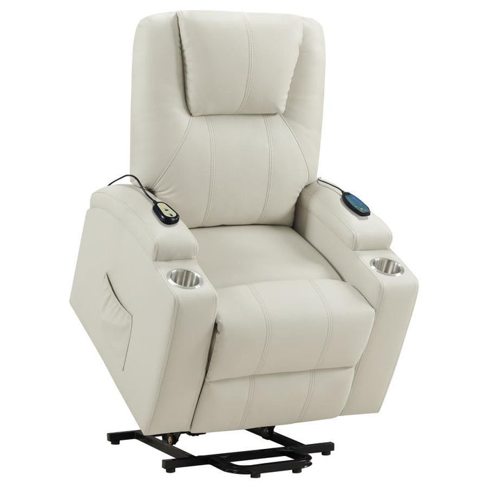 Armstrong - Upholstered Power Lift Massage Recliner