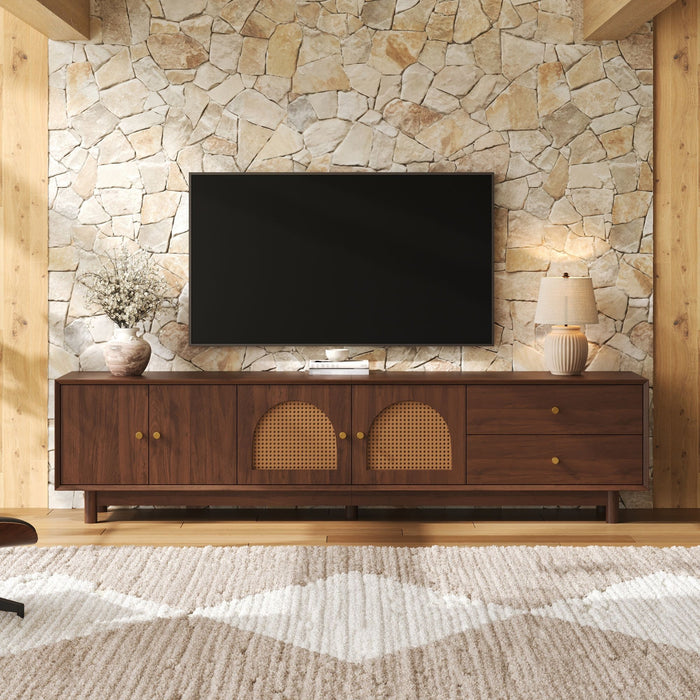 TV Stand With For 85" TVs - Walnut