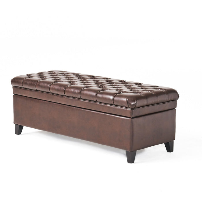 Juliana - Storage Ottoman With Birch Legs
