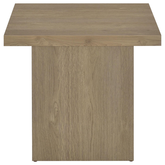 Eldridge - Coffee Table Set With Chunky Square Tops