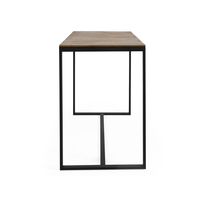 Ernesto - Outdoor Industrial Acacia Wood Bar Table