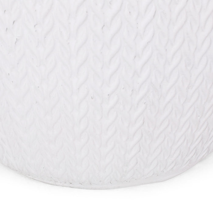 Outdoor Lightweight, Concrete Side Table - Antique White