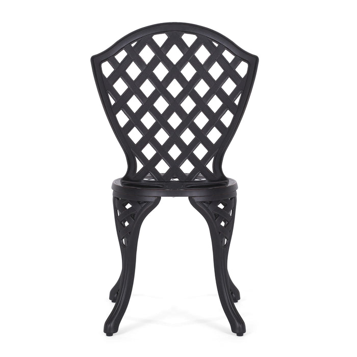 Bono Metal Bistro Set - Black