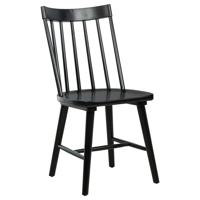 Middleton 6-piece Extension Leaf Dining Set Brown and Black