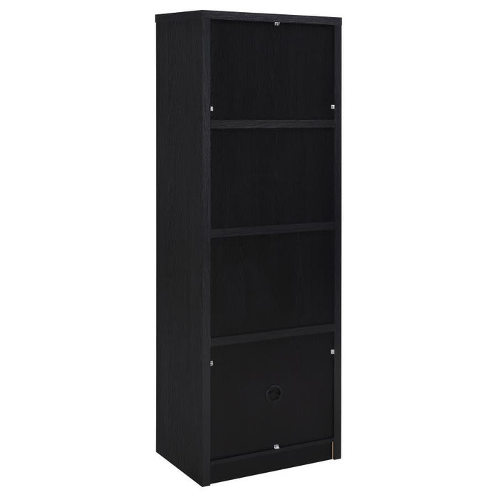 Winfield - 3-Sheld Media Tower Entertainment Pier - Black