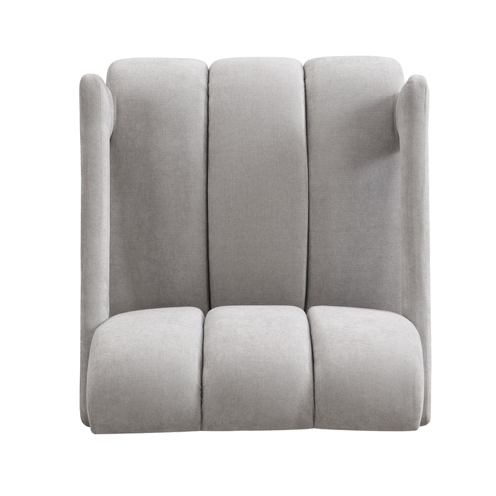 Modern Minimalist Leisure Armchair With L Shaped Armrests