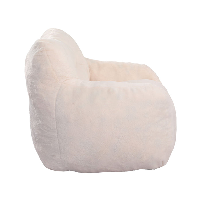 Beanbag Sofa Chair With Armrests Stuffed High Density Foam