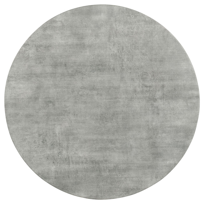 Travis - Round Top Coffee Table With Hairpin Legs - Gray / Black