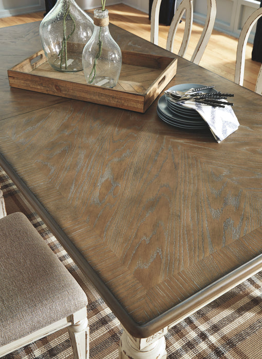 Realyn - Rectangular Dining Room Extension Table - Chipped White