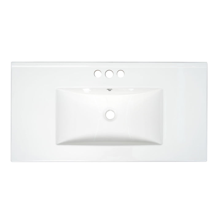 Shaker Free Standing Bathroom Vanity Cabinet With Sink, Soft Close Drawers, Soft Close Doors