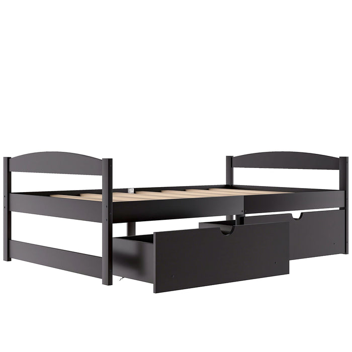 Platform Bed With 2 Drawers