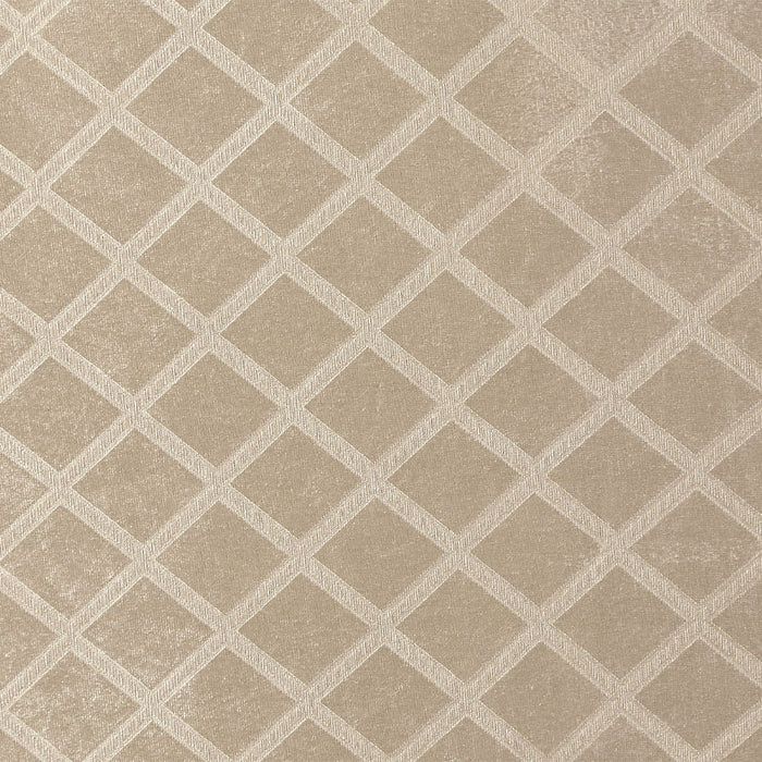 Desiderius - Bench - Beige Fabric, Antique Gold & Hand Paint Brown