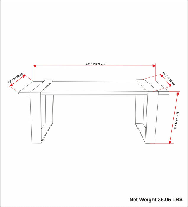 Nessa - Bench - Natural