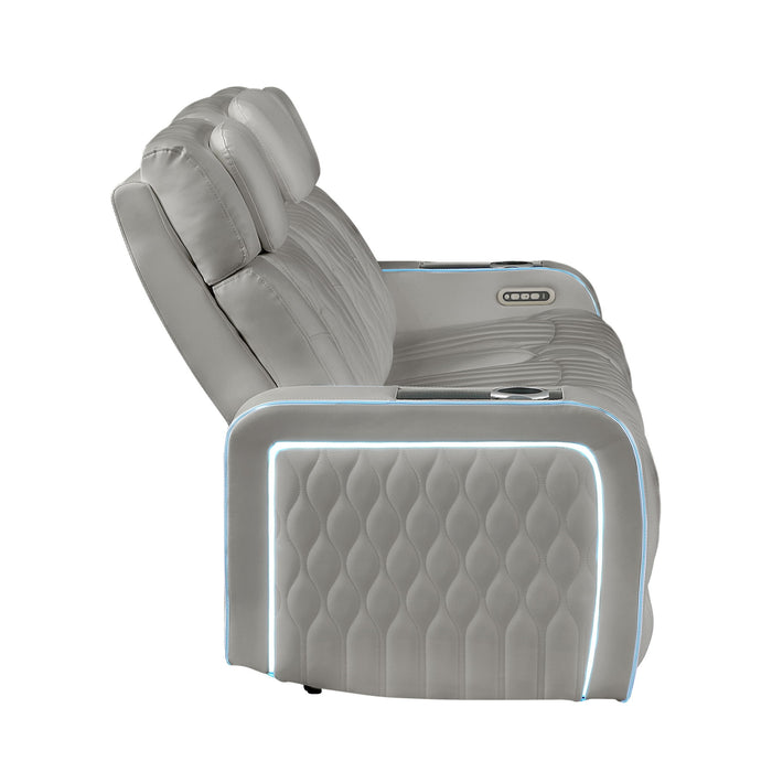 Electra - Power Reclining Set With Power Headrests, Massage And LED Lighting